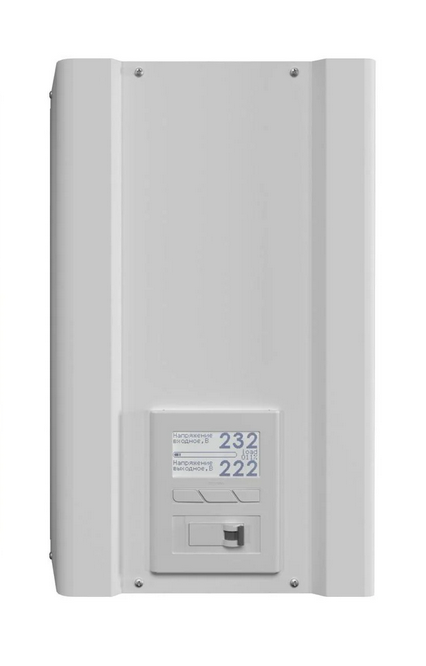 Стабилизатор напряжения однофазный Елєкс Ампер У 9-1/40 v2.1 9 кВт 40А с LCD-дисплеем Стабилизатор напряжения однофазный Елєкс Ампер У 9-1/40 v2.1 9 кВт 40А с LCD-дисплеем