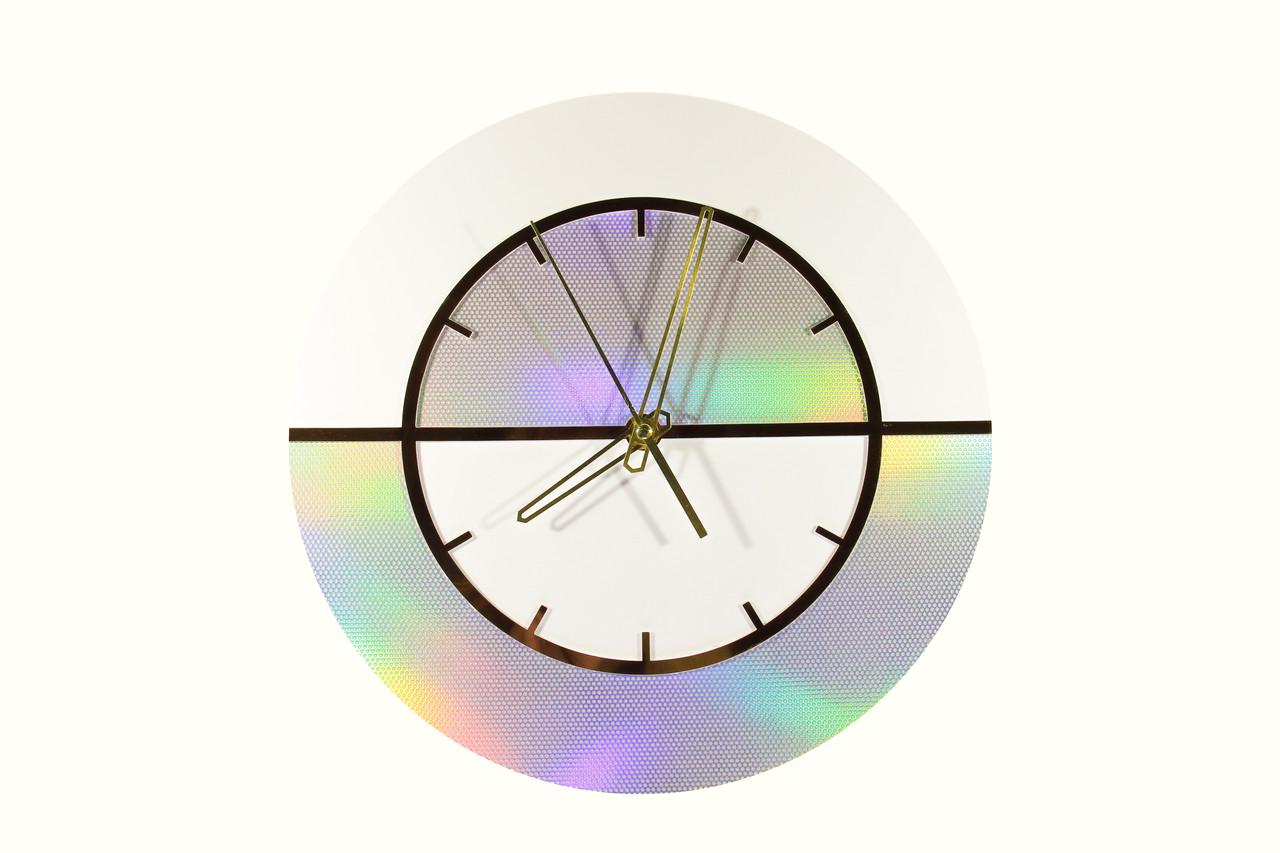 Часы настенные Manific Decor WAW Deco Круг Хамелеон с бесшумным кварцевым механизмом 33х33 см (3.002.3333)