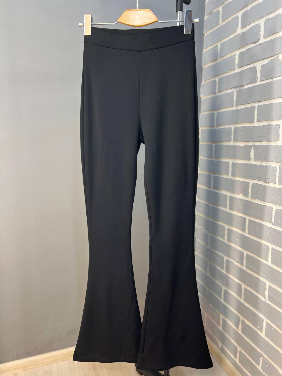 Лосини жіночі INCEBELLI 0185 кльош з високою талією S Чорний (1051)