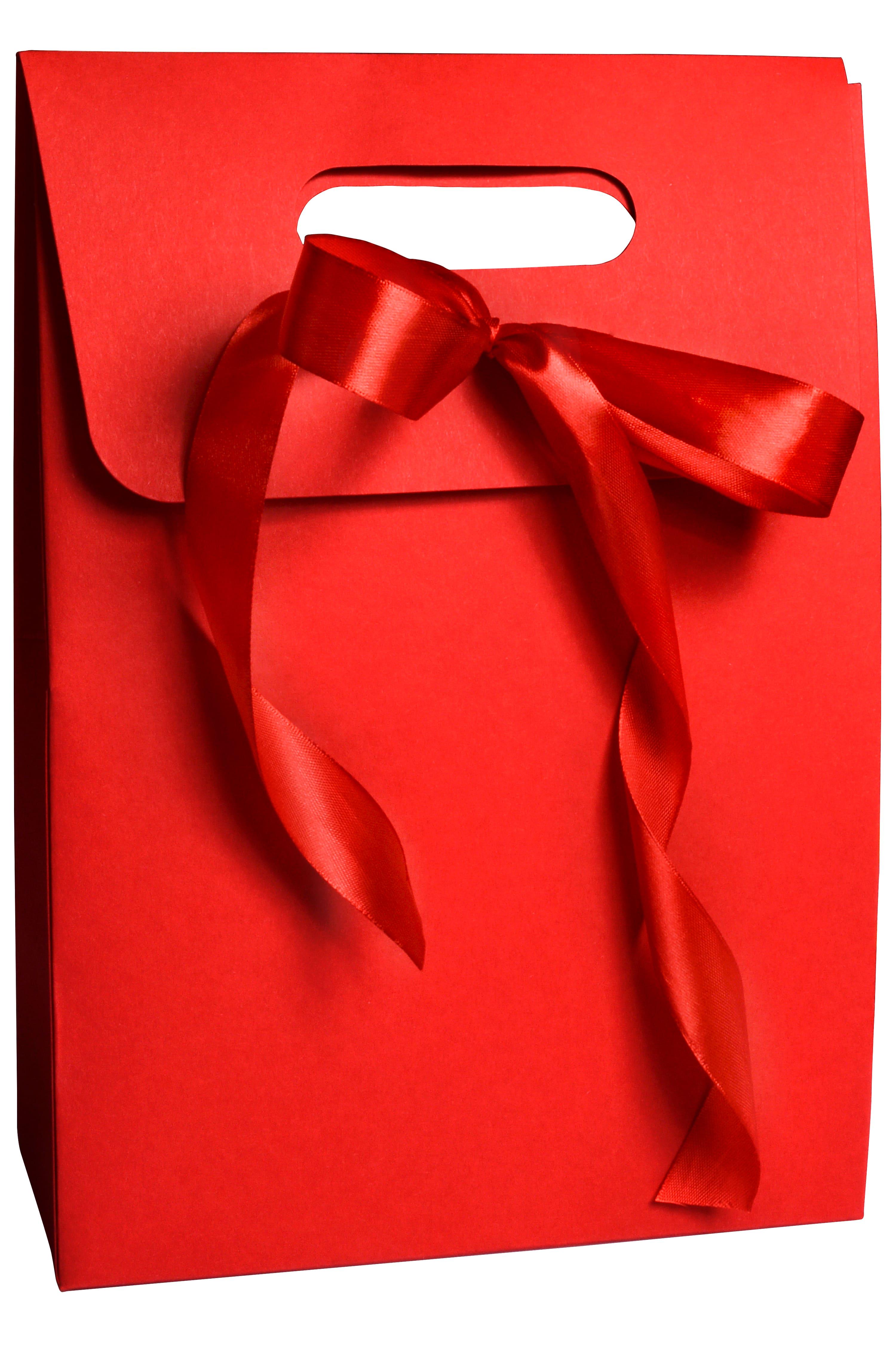 Коробка подарочная с бантом 30х22х10 см Красный (368620437)