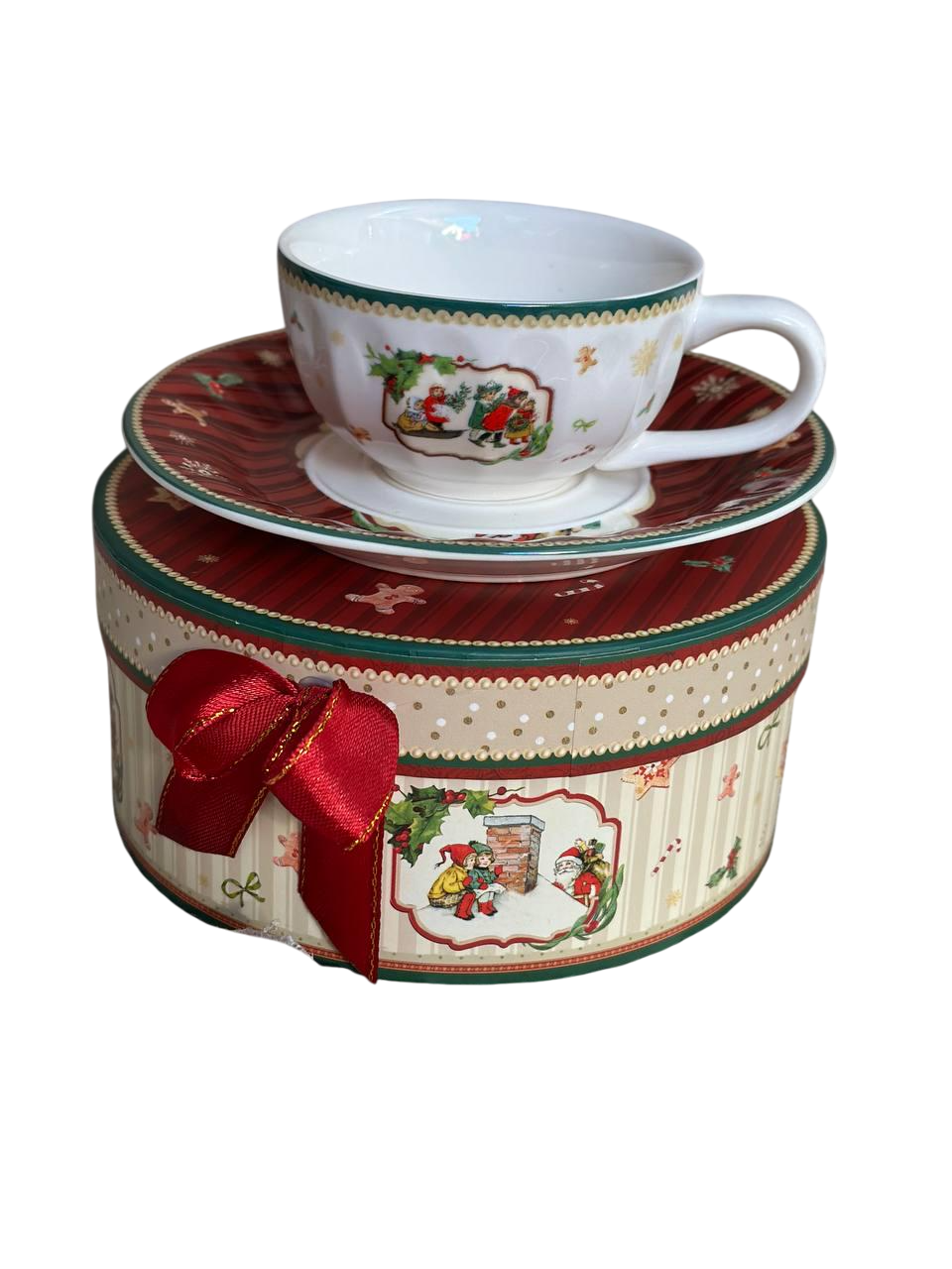 Чашка новогодняя Magic Christmas фарфоровая с блюдцем в подарочной упаковке 120 мл 13 см (R33354) Чашка новогодняя Magic Christmas фарфоровая с блюдцем в подарочной упаковке 120 мл 13 см (R33354)
