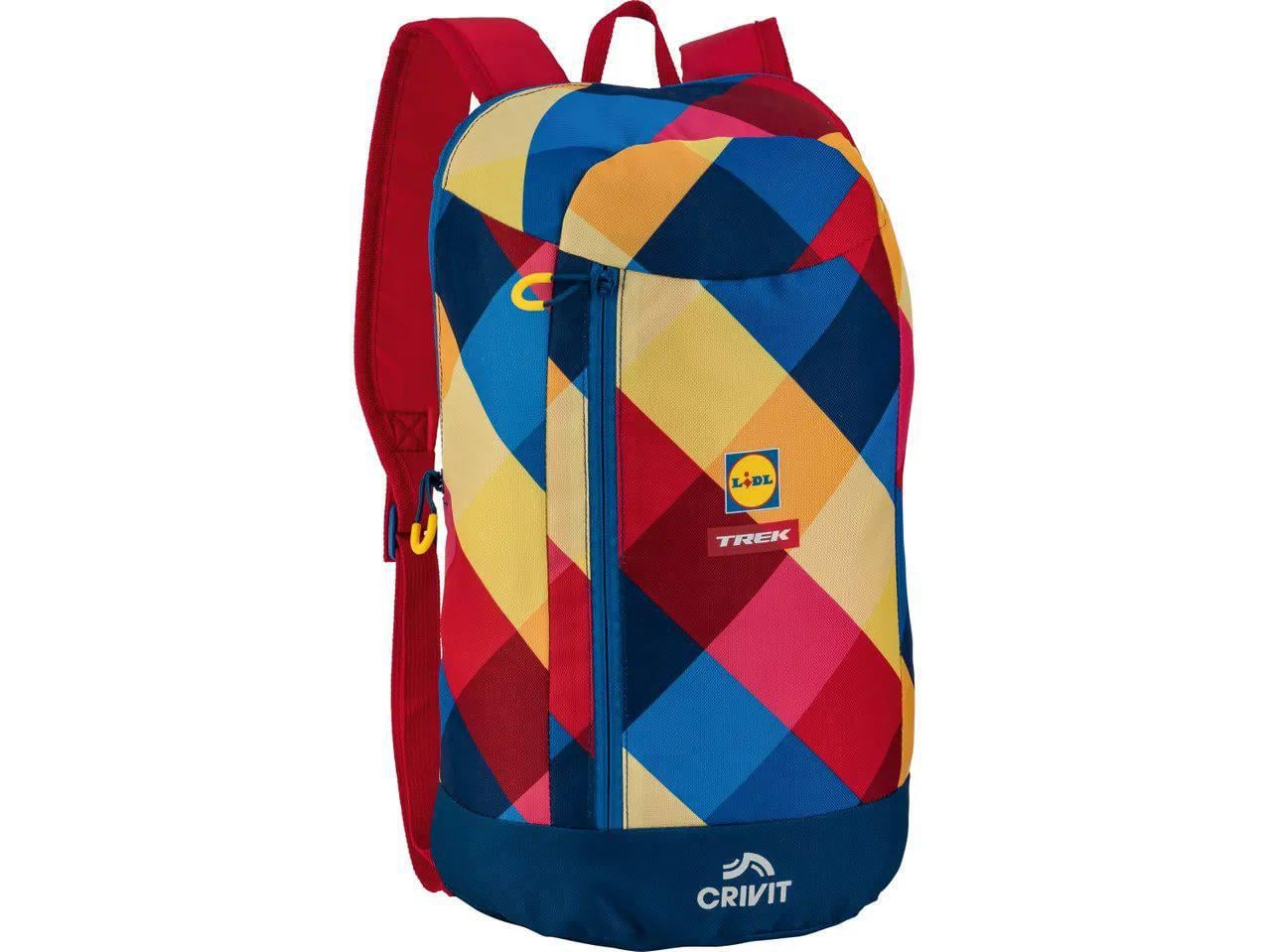 Детский рюкзак Lidl Trek Basic Mini с красными элементами Сине-желтый