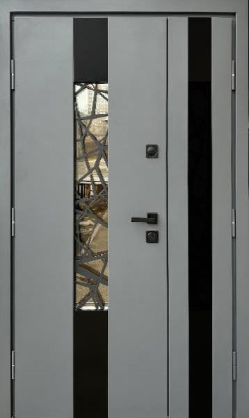 Двері вхідні вуличні Strong Плаза з терморозривом 1200х2050 мм
