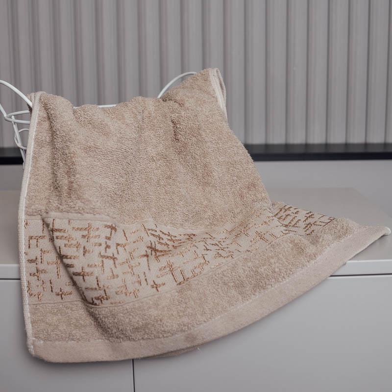 Полотенце для лица Морская пена 100х50 см Светло-бежевый (88249) - фото 1 Полотенце для лица Морская пена 100х50 см Светло-бежевый (88249) - фото 1