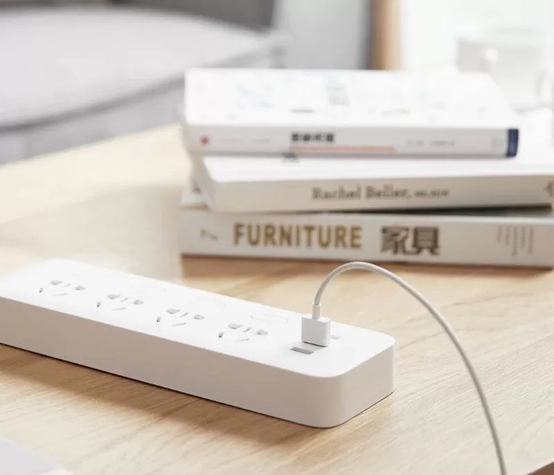 Фильтр-удлинитель MiJia Power Strip MJSWSKCXB-01QM NRB4023CN 4 розетки 3 USB-port сетевой 2 м White - фото 4