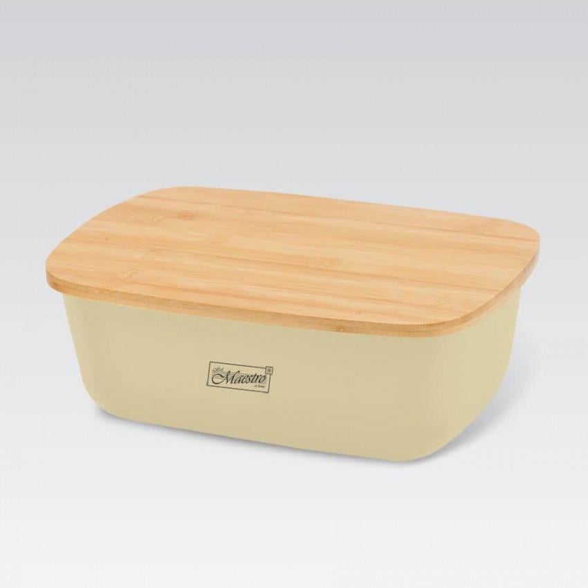 Хлібниця пластикова з бамбуковою кришкою 34,5x23,5x13 см MR-1776 Ivory (2066307297) Хлібниця пластикова з бамбуковою кришкою 34,5x23,5x13 см MR-1776 Ivory (2066307297)