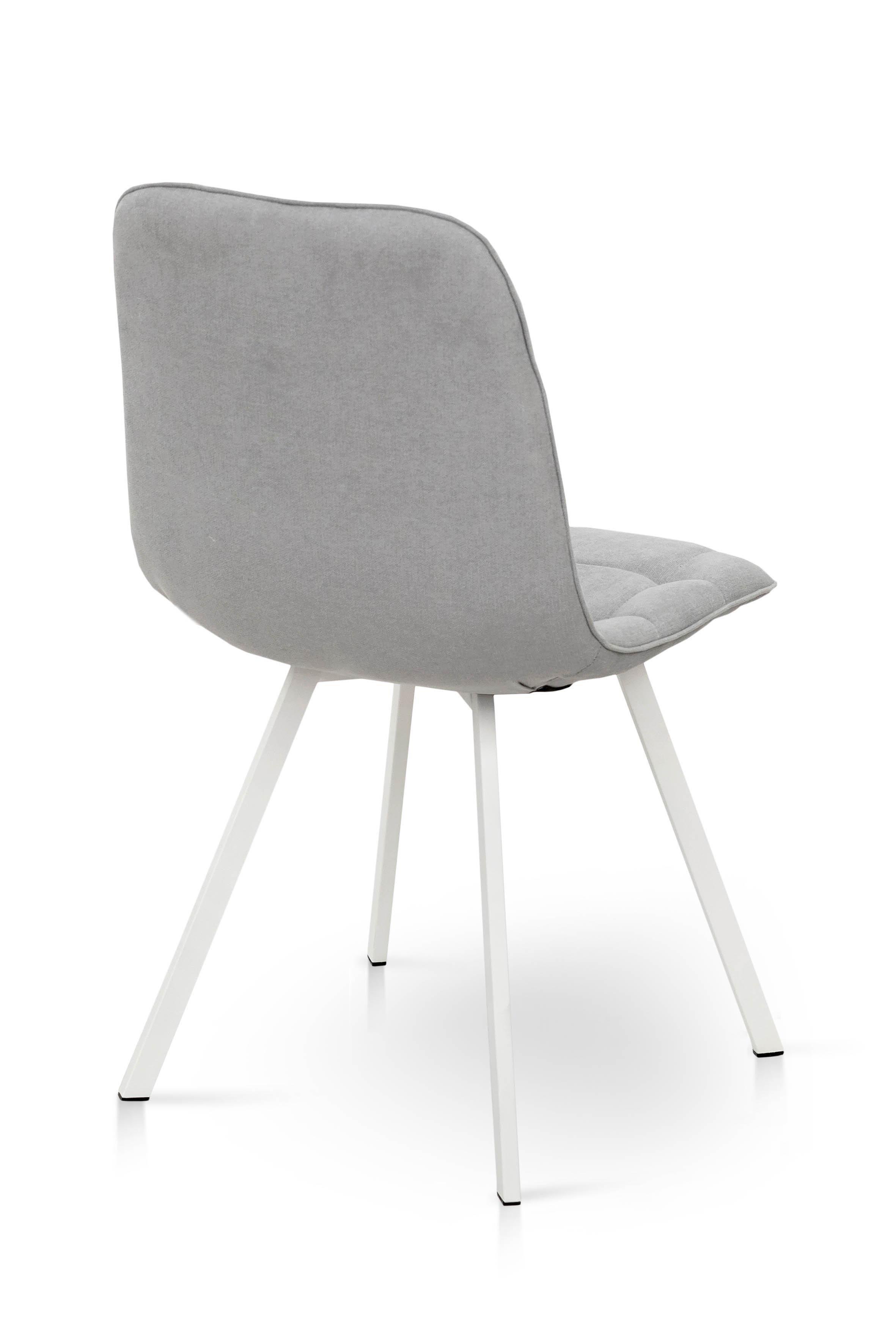 Стілець для кухні та вітальні Фіджи Софт 470х840х580 мм Білий/Світло-сірий (GAА0056045) - фото 5 Стілець для кухні та вітальні Фіджи Софт 470х840х580 мм Білий/Світло-сірий (GAА0056045) - фото 5