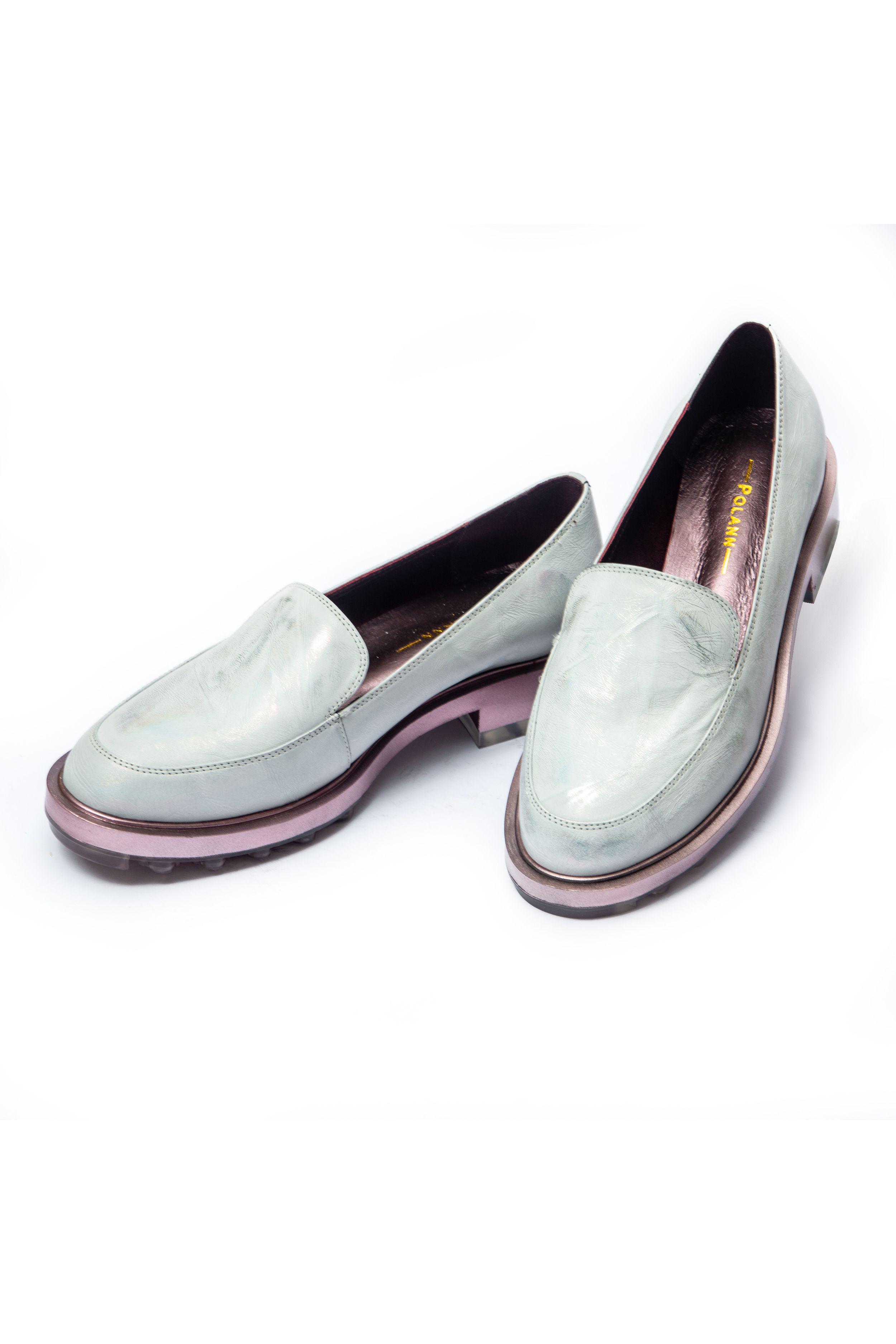 Лоферы Polann 00014 г. 40 Серый (67160)