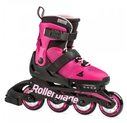 Ролики дитячі Rollerblade Microblade Cube G з комплектом захисту та шоломом р. 28-32 Pink (PK2050791/28-32) - фото 2 Ролики дитячі Rollerblade Microblade Cube G з комплектом захисту та шоломом р. 28-32 Pink (PK2050791/28-32) - фото 2