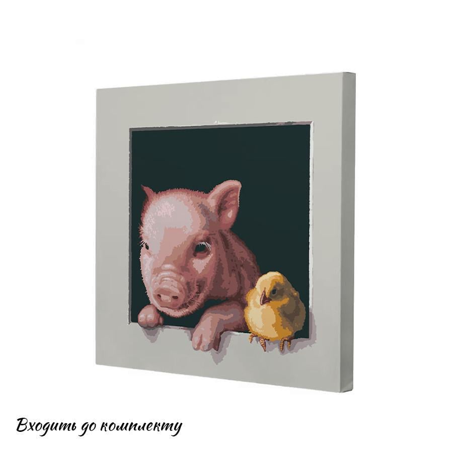 Картина по номерам Портрет в окошечке Пушистые друзья 40x40 см (RB-0588) - фото 4 Картина по номерам Портрет в окошечке Пушистые друзья 40x40 см (RB-0588) - фото 4