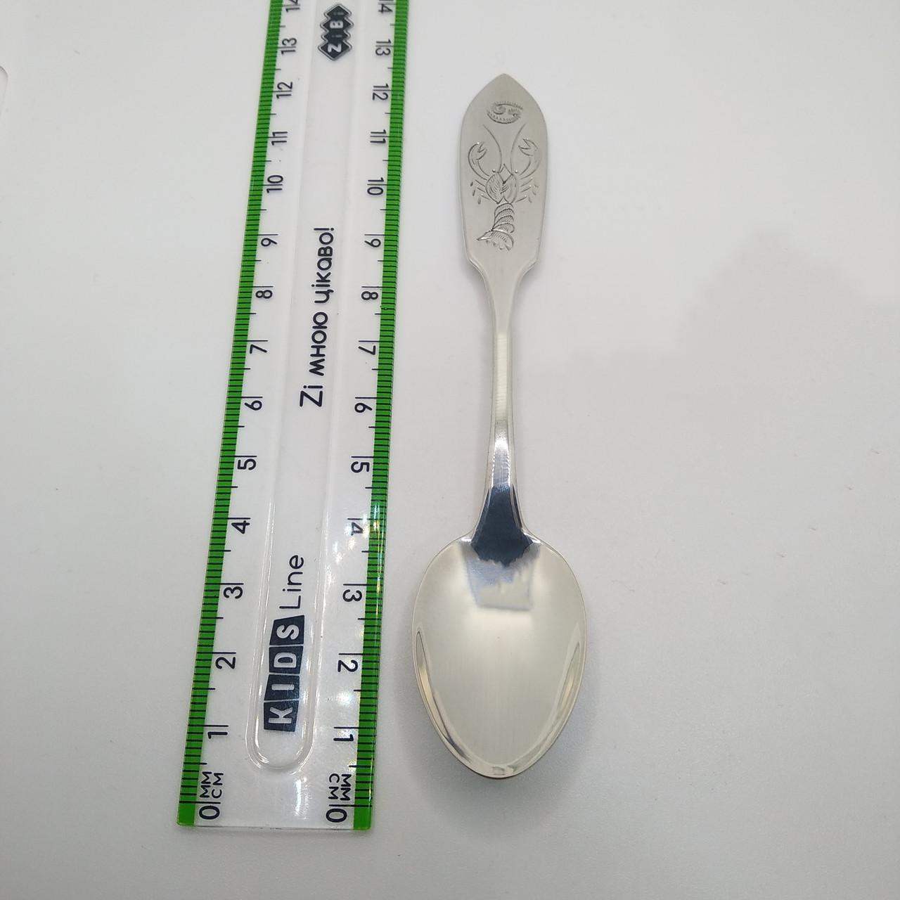 Ложка кофейная серебро рак 925° 16,90 г (12212050) - фото 3 Ложка кофейная серебро рак 925° 16,90 г (12212050) - фото 3