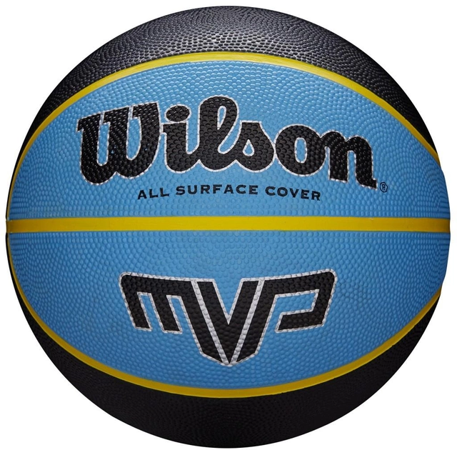 М'яч баскетбольний Wilson MVP 275 р. 5 Black/Blue (WTB9017XB05 5) - фото 2