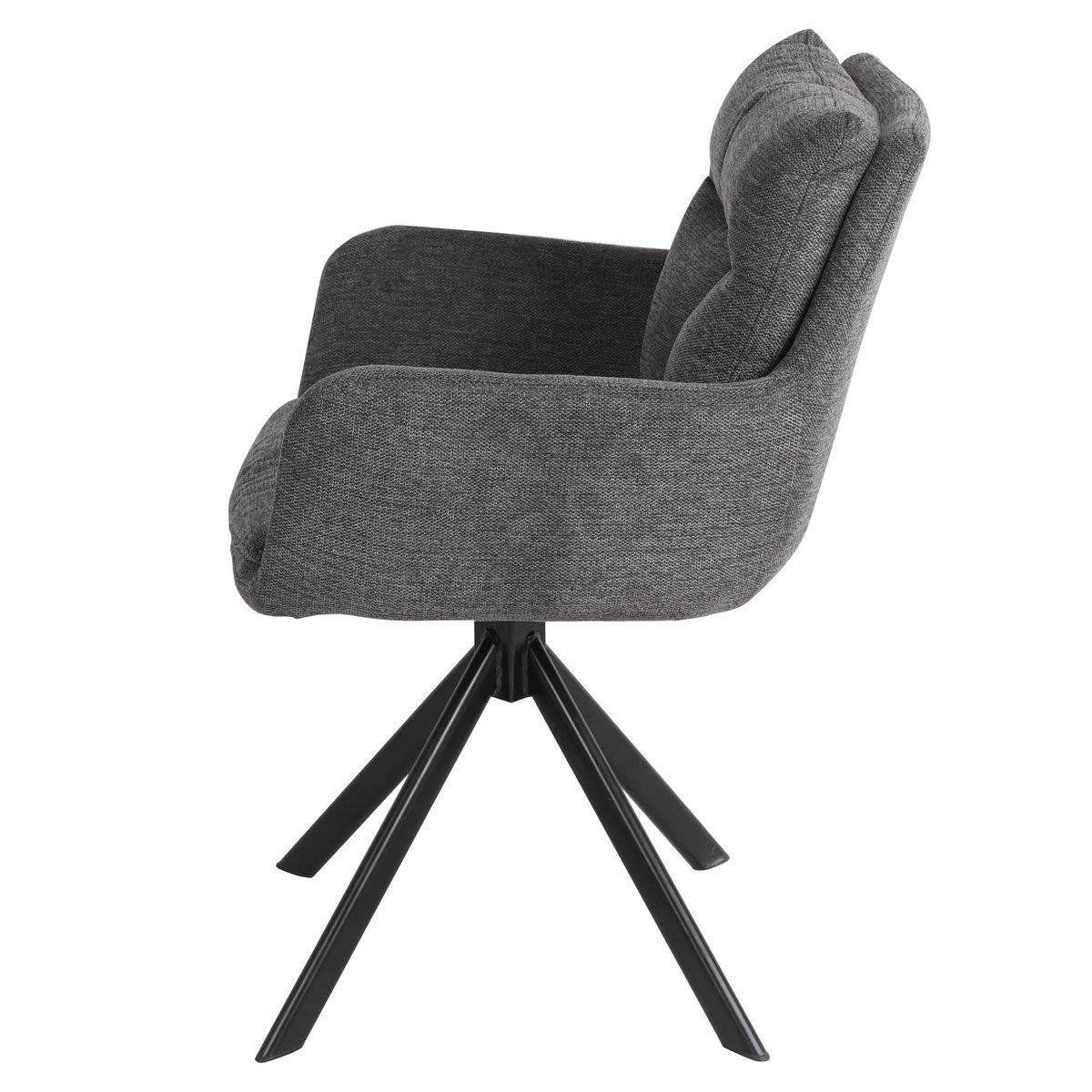 Стул кухонный Intarsio HUNTER ткань оборот 180° Черный/Темно-серый (HUNTERDGY) - фото 3 Стул кухонный Intarsio HUNTER ткань оборот 180° Черный/Темно-серый (HUNTERDGY) - фото 3