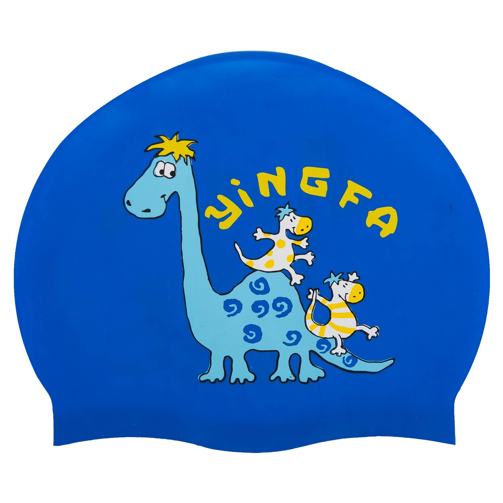 Шапочка для плавання дитяча YINGFA K0012 силіконова Синьо-блакитний (K0012_Синий-голубой) - фото 1