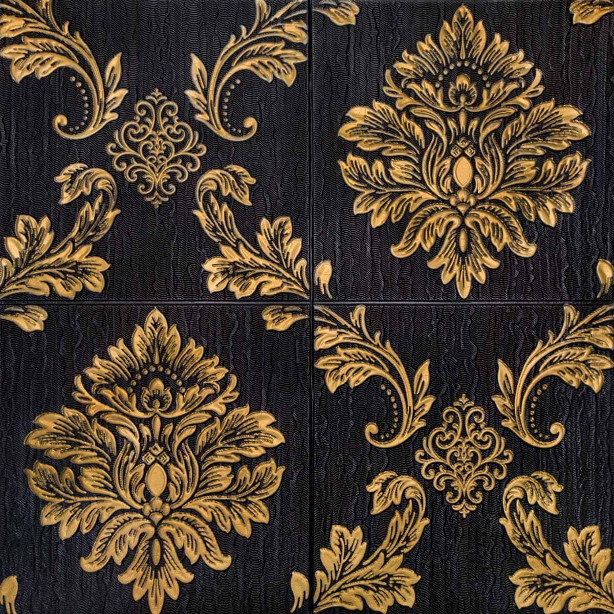 3D-панель Sticker Wall SW-00000759 самоклеющаяся 700x700x5 мм Черный (991943170)