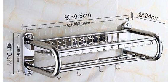 Полиця Valeso NSM 014 для ванної кімнати 60х42х19 см (02365) - фото 2