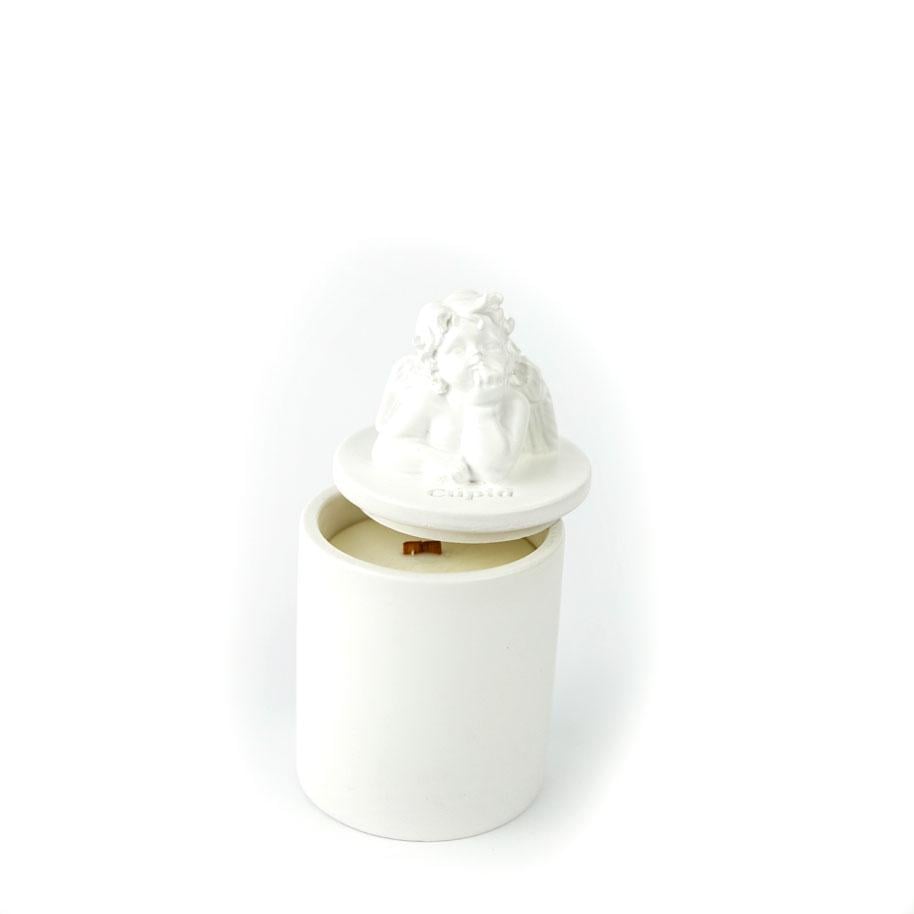 Аромасвеча CUPID SANTAL EDT 100% WOOD WAX 35h 165 г White (NAC 1035W)