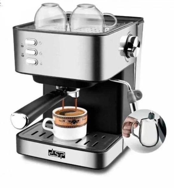 Кавоварка напівавтоматична DSP ESPRESSO COFFEE MAKER KA3028 з капучинатором - фото 4