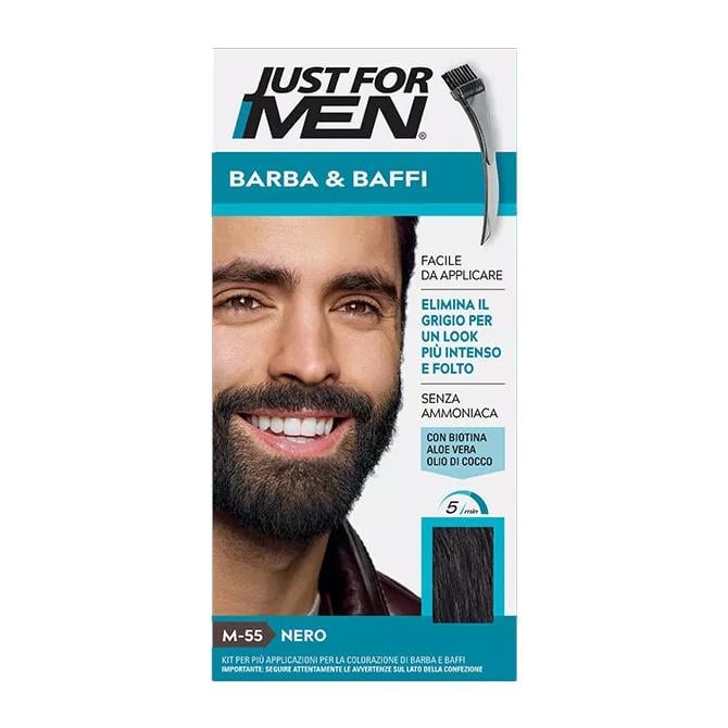 Фарба камуфлююча для бороди та вусів Just For Men M-55 Чорний