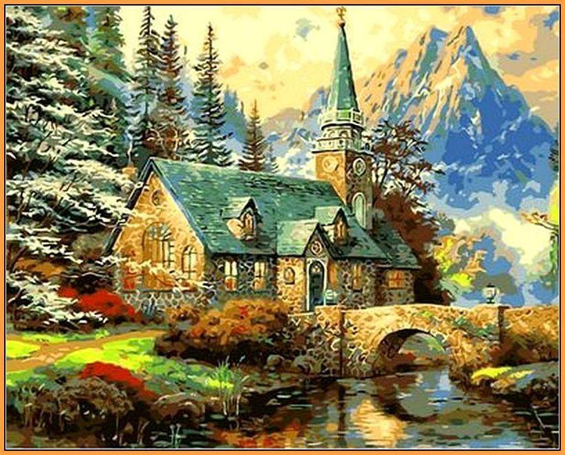 Картина за номерами Babylon Альпійський пейзаж 40x50 см (NB497)