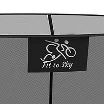 Батут FitToSky з внутрішньою сіткою та драбинкою 36 пружин 183 см Чорний - фото 5 Батут FitToSky з внутрішньою сіткою та драбинкою 36 пружин 183 см Чорний - фото 5