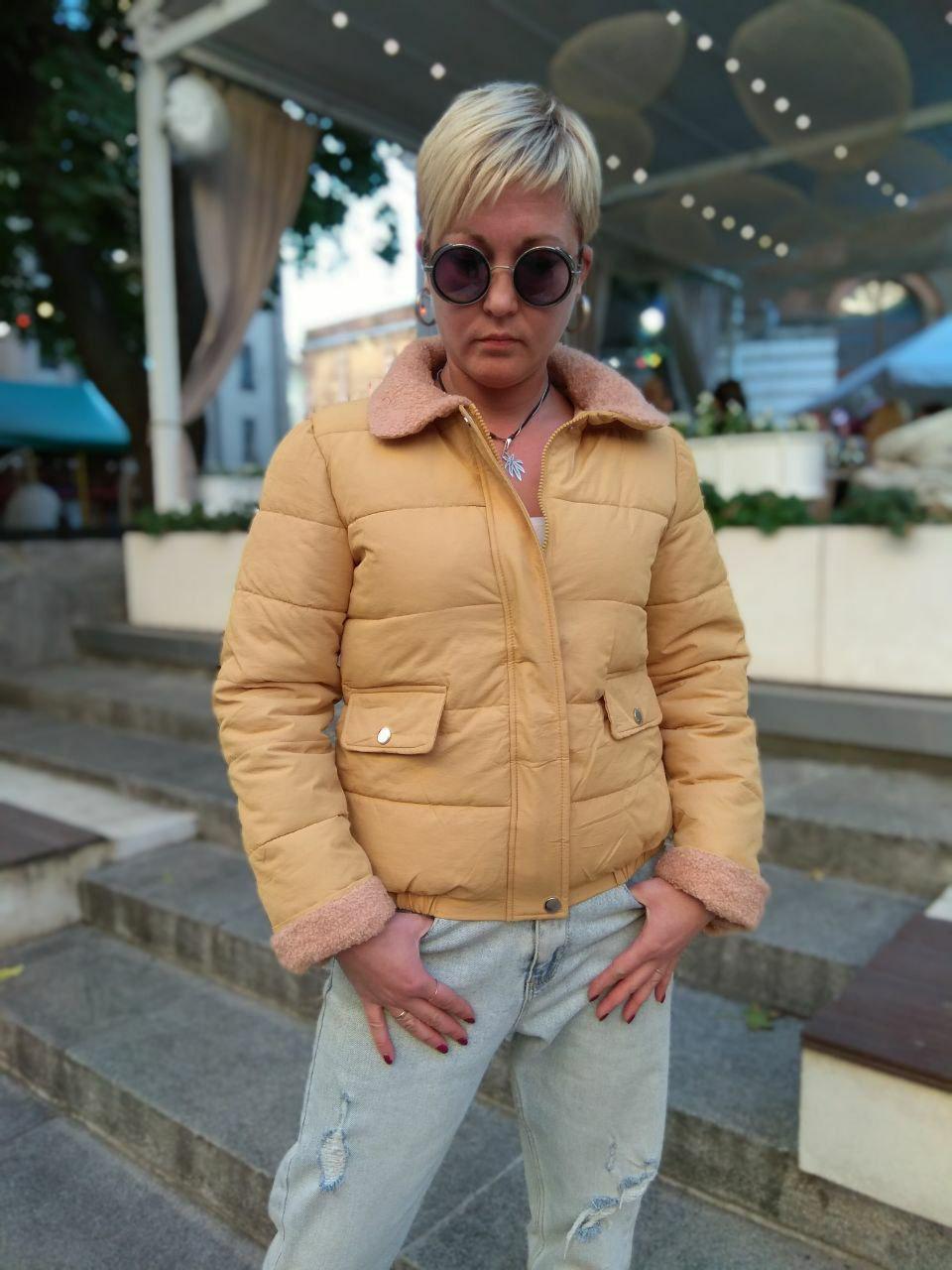 Куртка женская California р. 44-46 Светло-коричневый (555-ян)