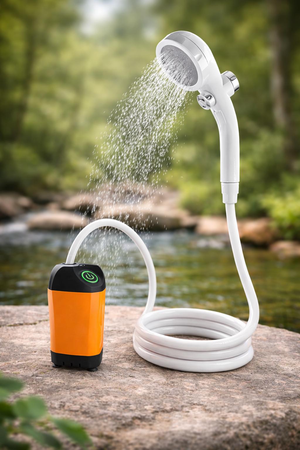 Туристичний душ із насосом 3,7 В Outdoor shower із 3 режимами напору 4800 мА/год (2054296)