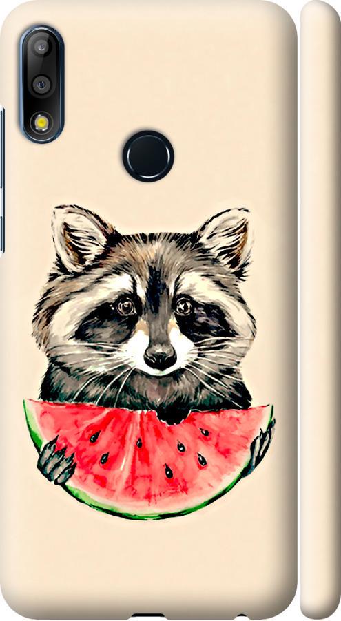 Чехол на Asus Zenfone Max Pro M2 ZB631KL Енотик с арбузом (4605m-1641-42517)