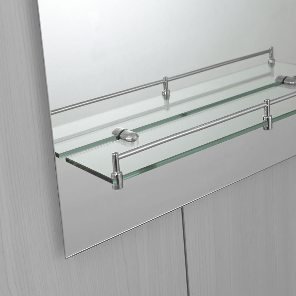 Дзеркало настінне Zerix LAGUNA MRZ03 прямокутне з полицею 800x700 мм (OL-ZX5623) - фото 4