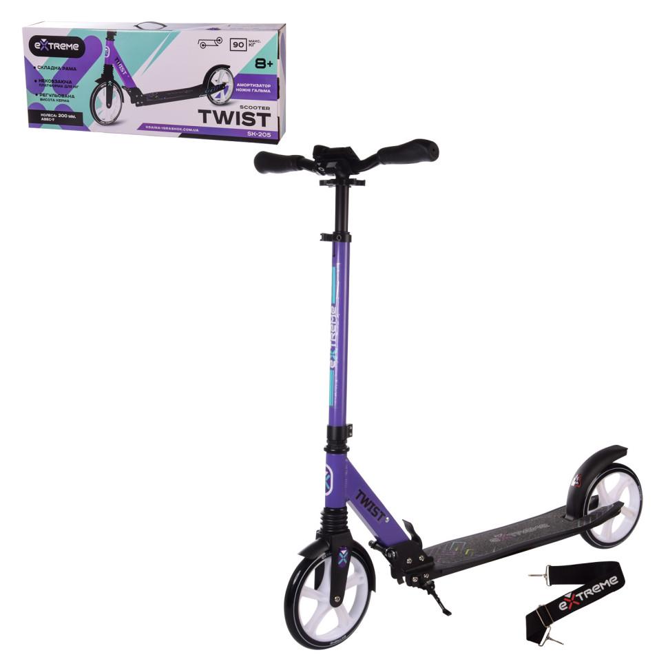 Самокат городской SK205 RL7T PU алюминиевый 200 мм Фиолетовый