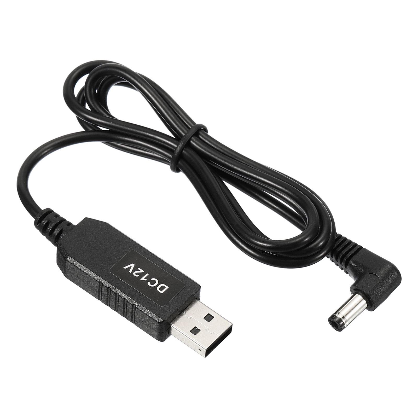 Кабель для роутера USB to DC 12V кутовий (USBDC512V90D) - фото 1