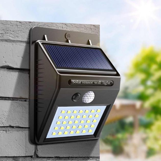 Светильник на солнечной батарее Solar Powered LED Wall Light с датчиком освещенности (VA-1328015956) - фото 4