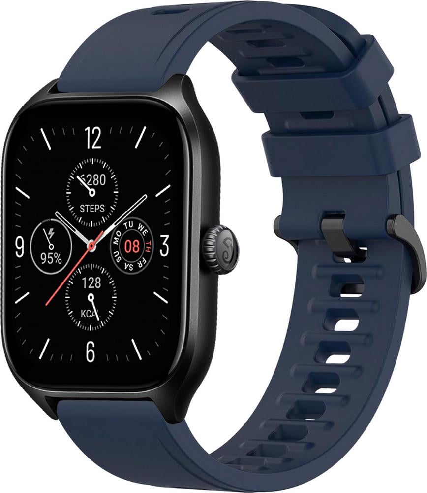 Ремінець Convex для Amazfit GTS 4/mini Dark Blue (29537-5D) Ремінець Convex для Amazfit GTS 4/mini Dark Blue (29537-5D)