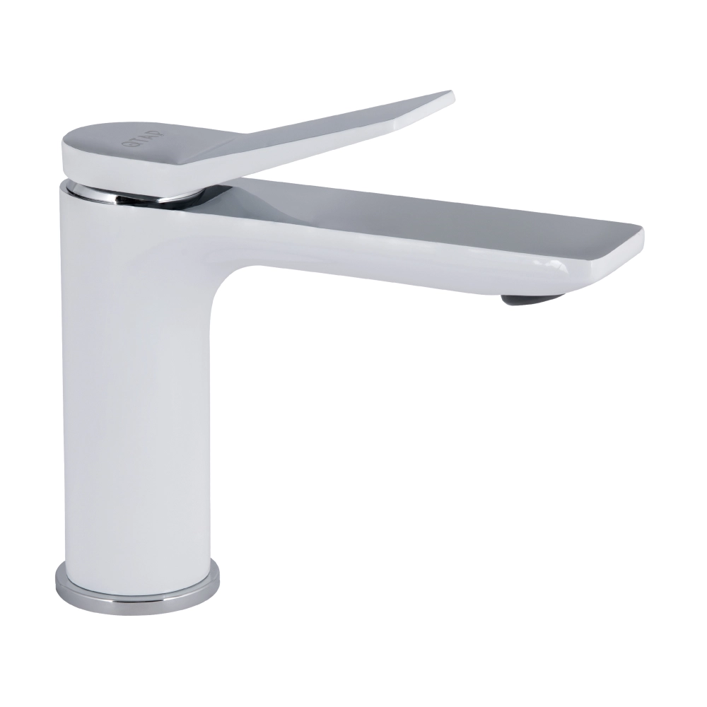Змішувач для раковини низький Qtap Presto Chrome/White (k35)
