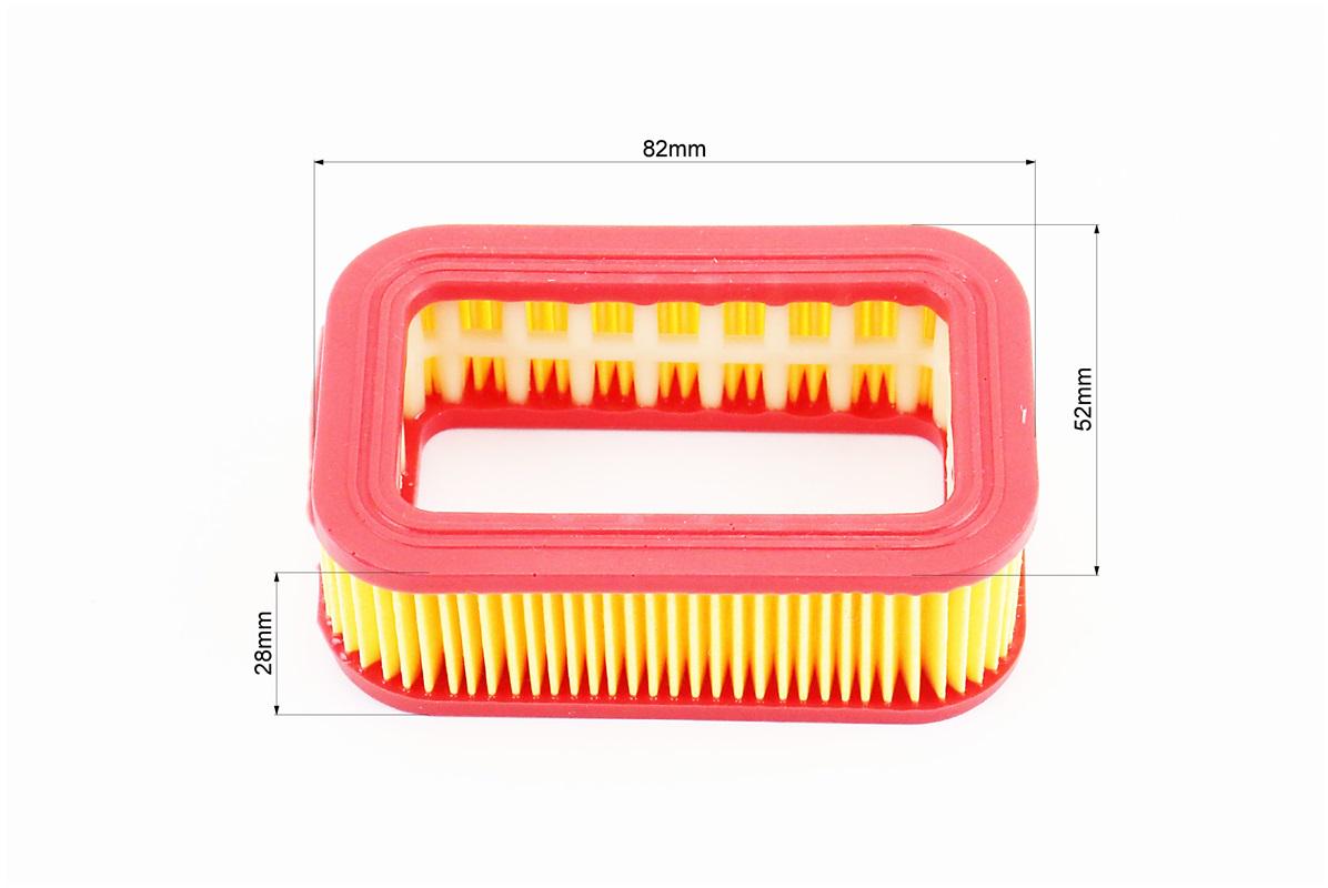 Фільтр повітряний до бензопил китайських 4500/5200 елемент прямокутний/паперовий 82x52x28 мм (28834323) - фото 2 Фільтр повітряний до бензопил китайських 4500/5200 елемент прямокутний/паперовий 82x52x28 мм (28834323) - фото 2