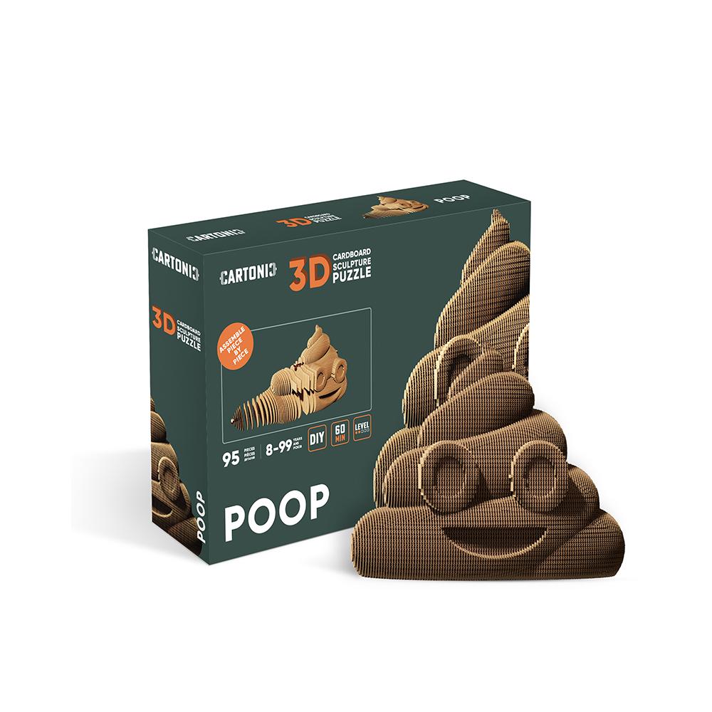 Картонный конструктор Cartonic 3D Puzzle POOP (8987175) - фото 4