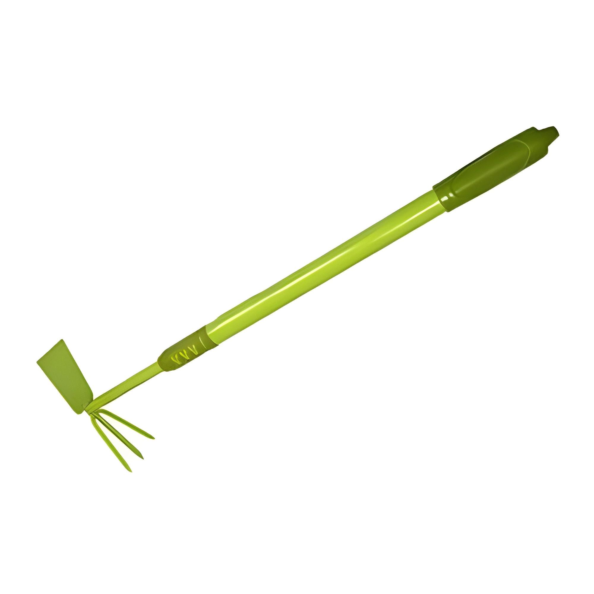 Тяпка-трезубец Florium 3575G металлическая с телескопической удлиненной прорезиненной рукояткой (14864)