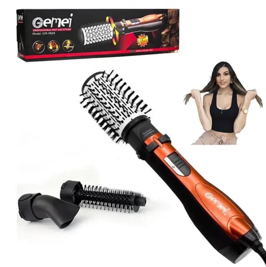 Фен-стайлер для укладки и завивки волос Geemy GM-4828 3 в 1 Professional 1000 Вт (313) - фото 4 Фен-стайлер для укладки и завивки волос Geemy GM-4828 3 в 1 Professional 1000 Вт (313) - фото 4