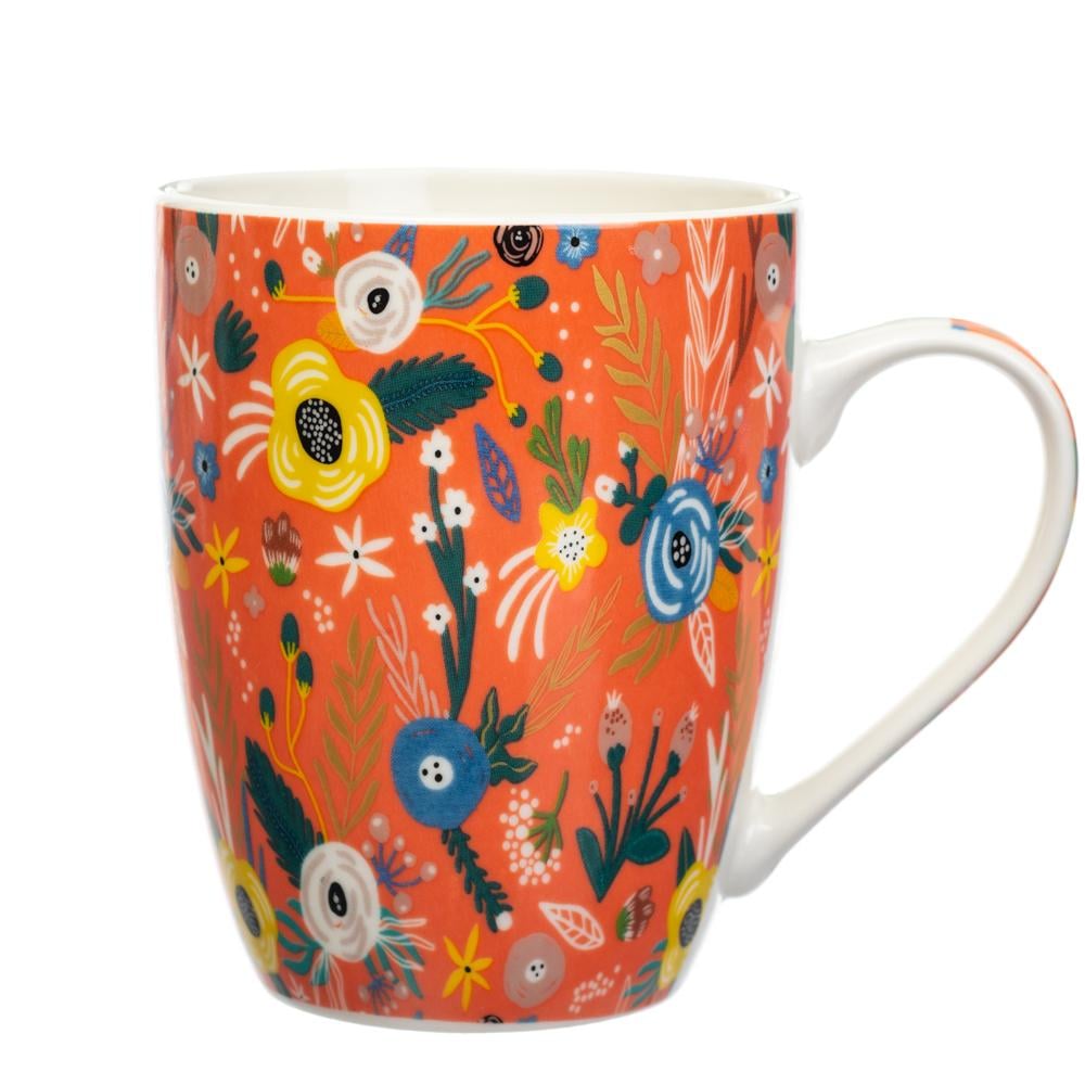 Кружка керамическая Elisey Birds 350 мл Оранжевый (8803-018)