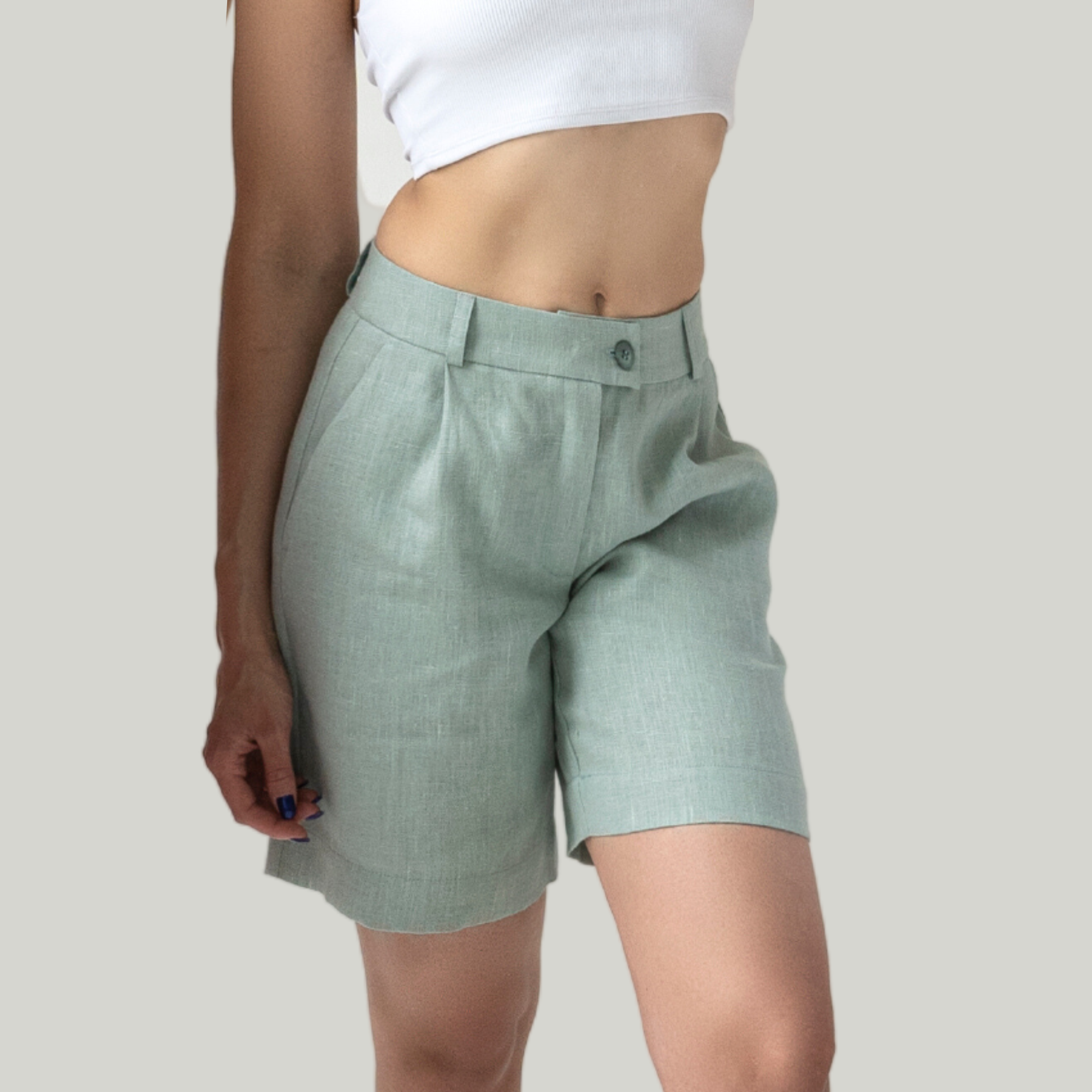 Шорти жіночі лляні Ingreen S М'ятний (186/2 S)