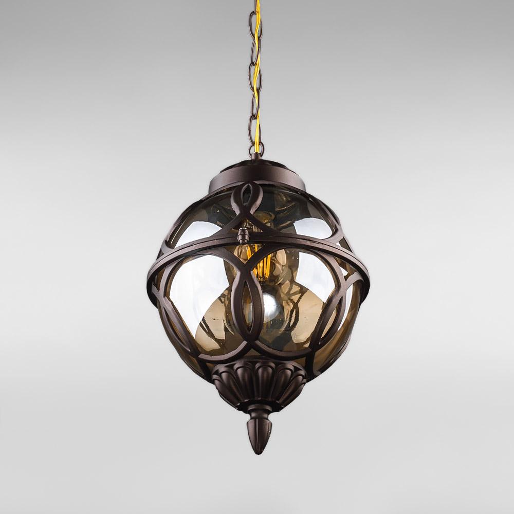 Світильник вуличний підвісний Light House DL-18822/1P Кавовий/Шампань - фото 2