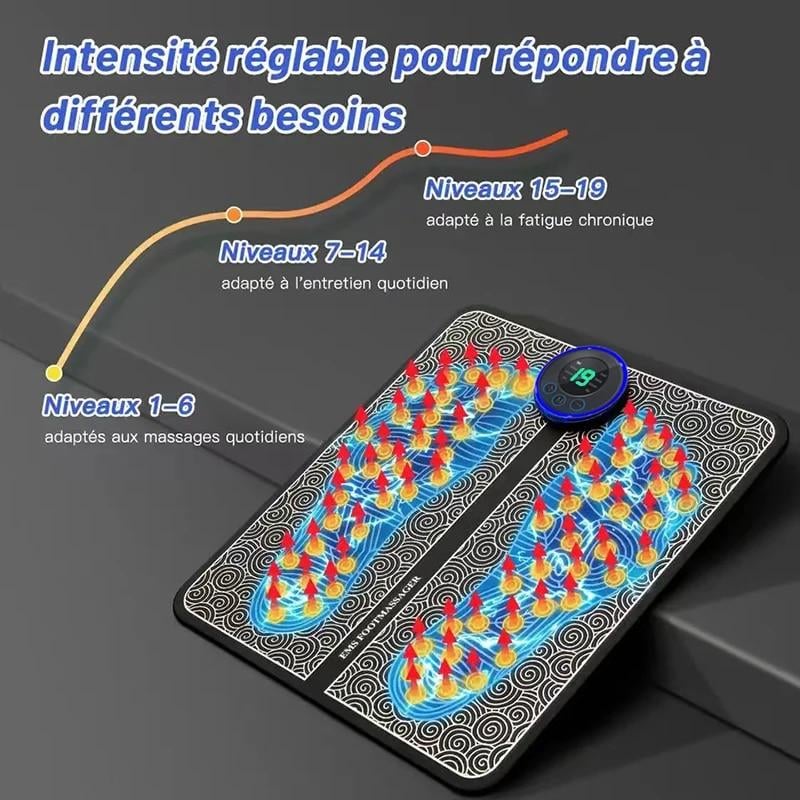 Масажер для ніг з EMS стимуляцією/8 режимів масажу/19 рівнів інтенсивності (2663674068) - фото 4 Масажер для ніг з EMS стимуляцією/8 режимів масажу/19 рівнів інтенсивності (2663674068) - фото 4