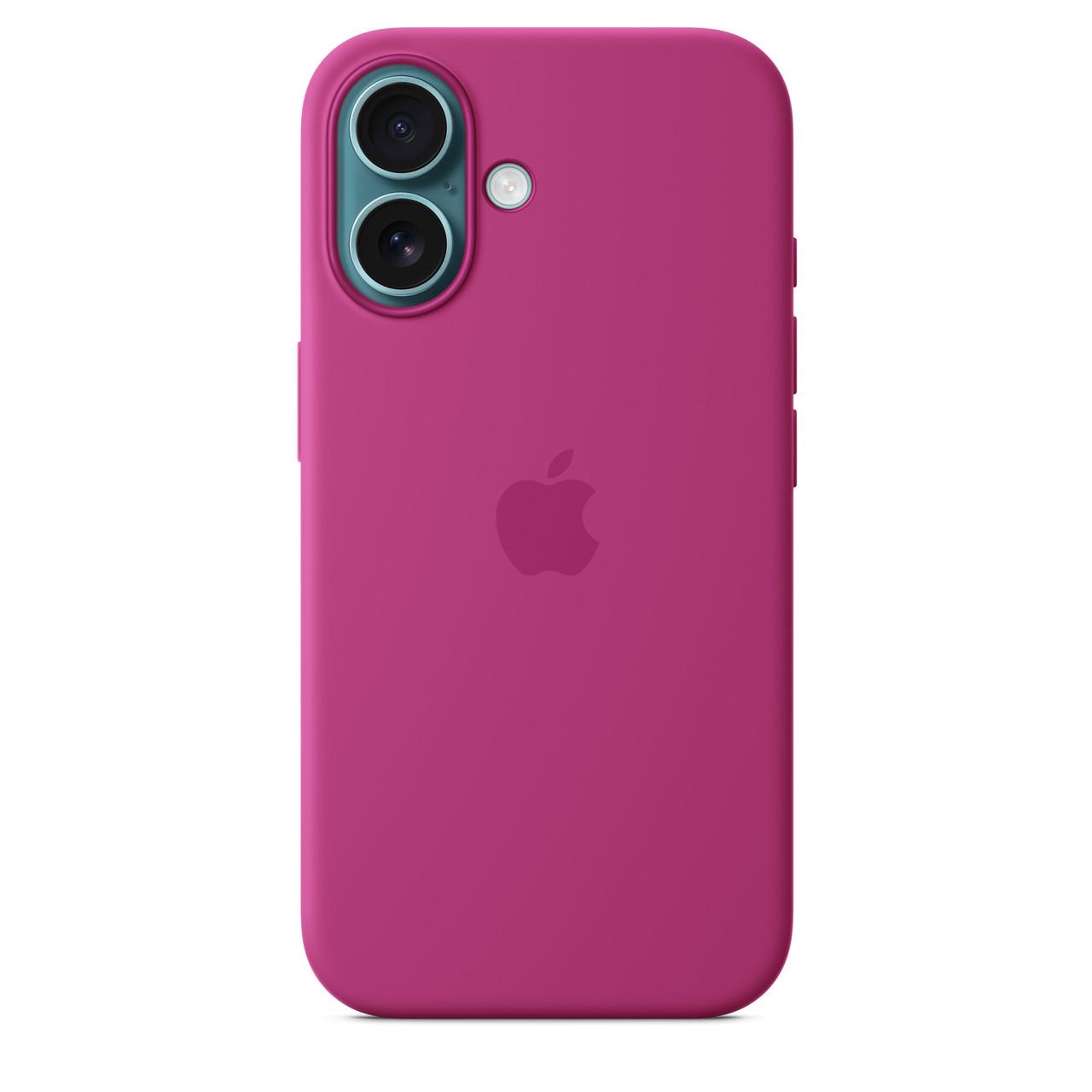 Чехол-накладка Apple Silicone Case with MagSafe for iPhone 16, Fuchsia (HC)