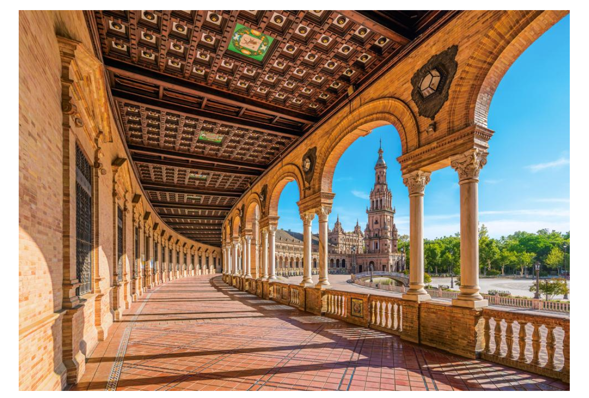 Пазли Кастор Іспанська площа Севілья Іспанія 68х47 см 1000 шт. (C-105106)