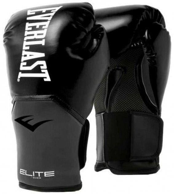 Боксерські рукавички Everlast ELITE TRAINING GLOVES Уні 8 унцій Чорний/Сірий (870271-70-81) - фото 1