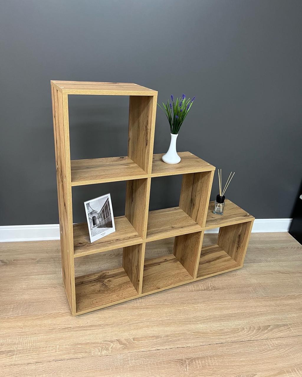 Стелаж на 6 комірок А-2 Дуб Аппалачі 1055х1080х252 мм - фото 4