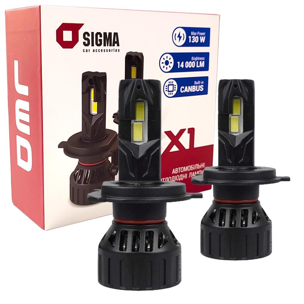 Автомобильные лампы Sigma LED светодиодные X1 65W H4 (35801)