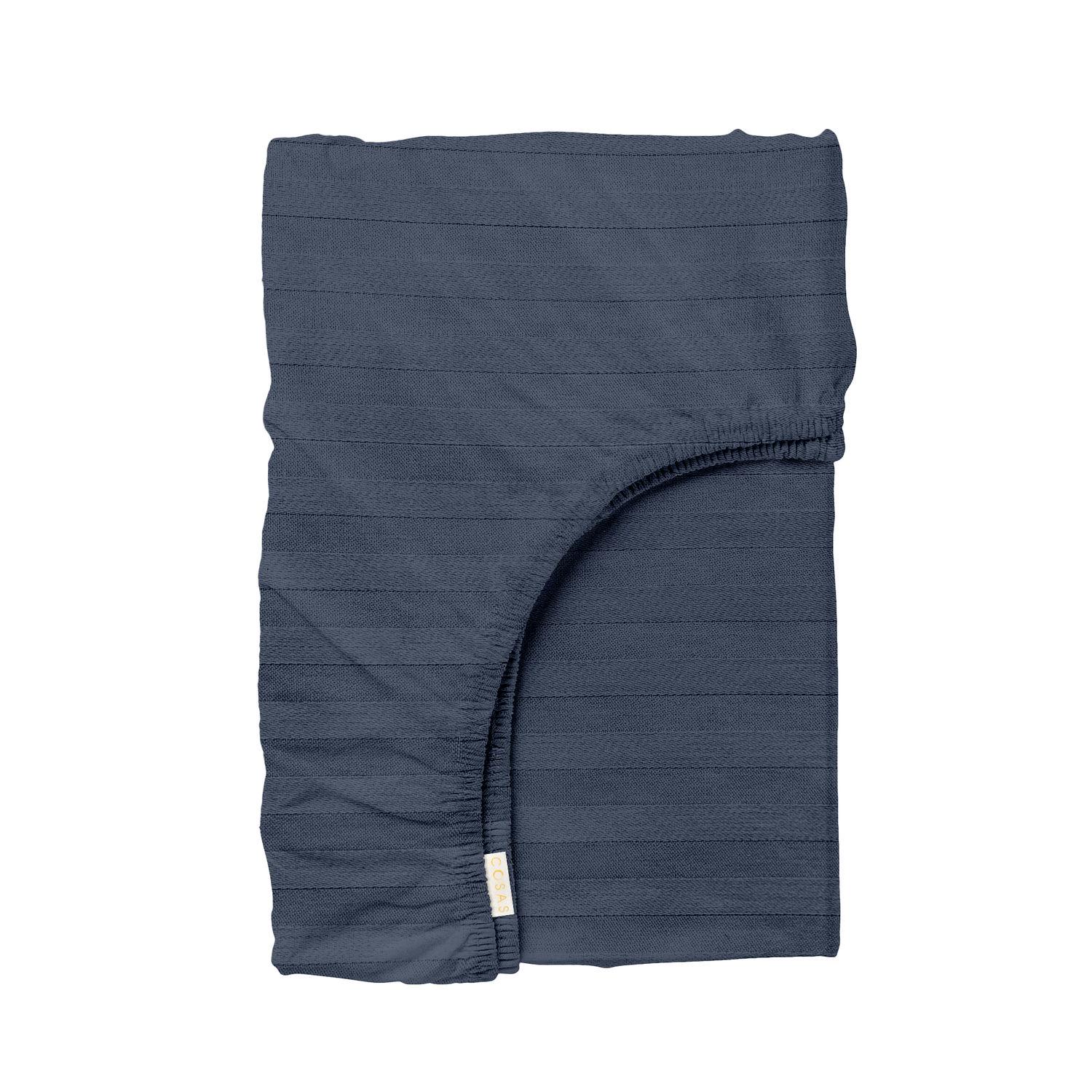 Простынь Cosas на резинке сатин 160x200 см Denim (4822052175538)