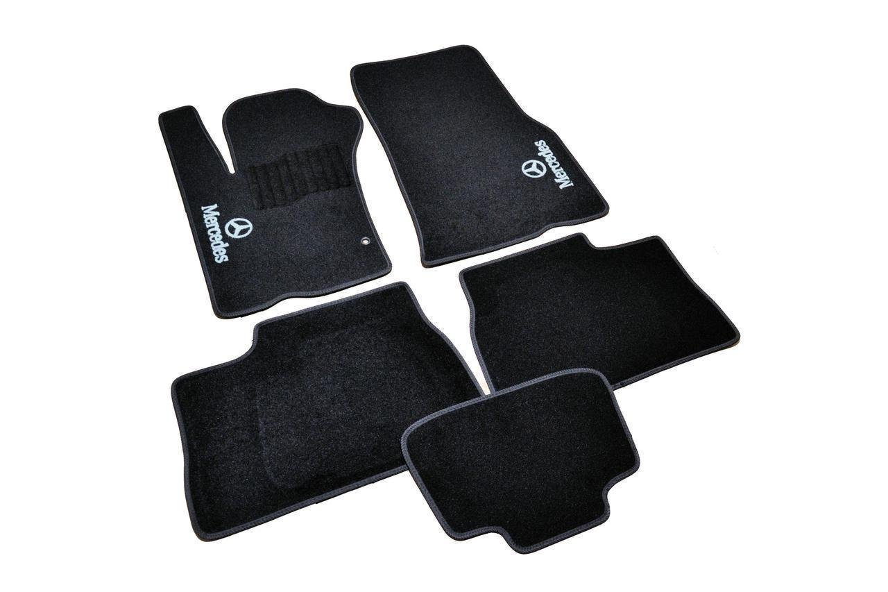 Килимки в салон ворсові для Mercedes ML163 1997-2005 5 шт. Чорний (1398313115)