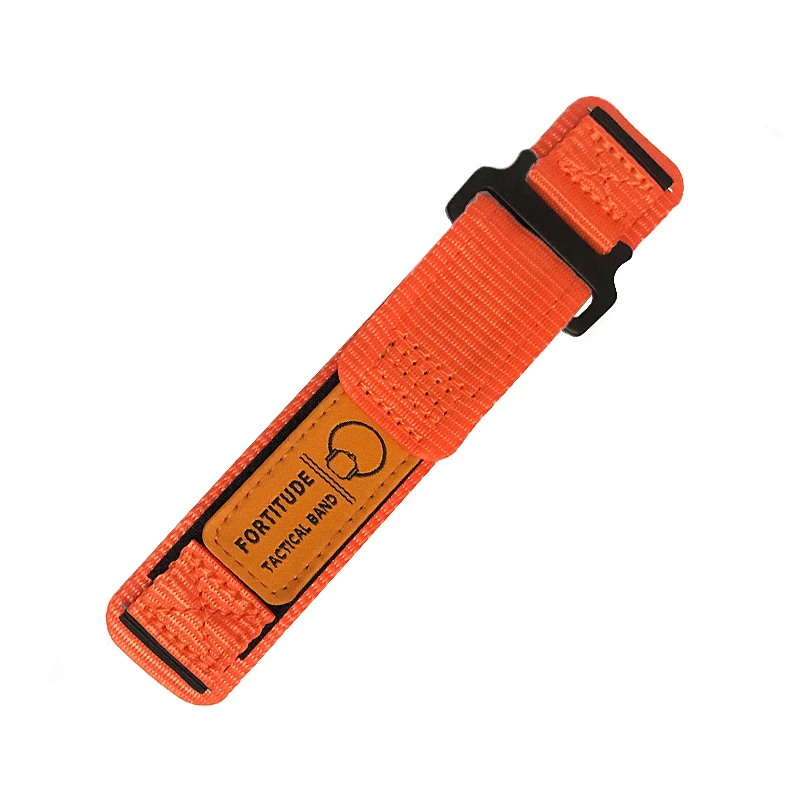 Ремінець для годинника Nylon 22 мм Orange (3704)